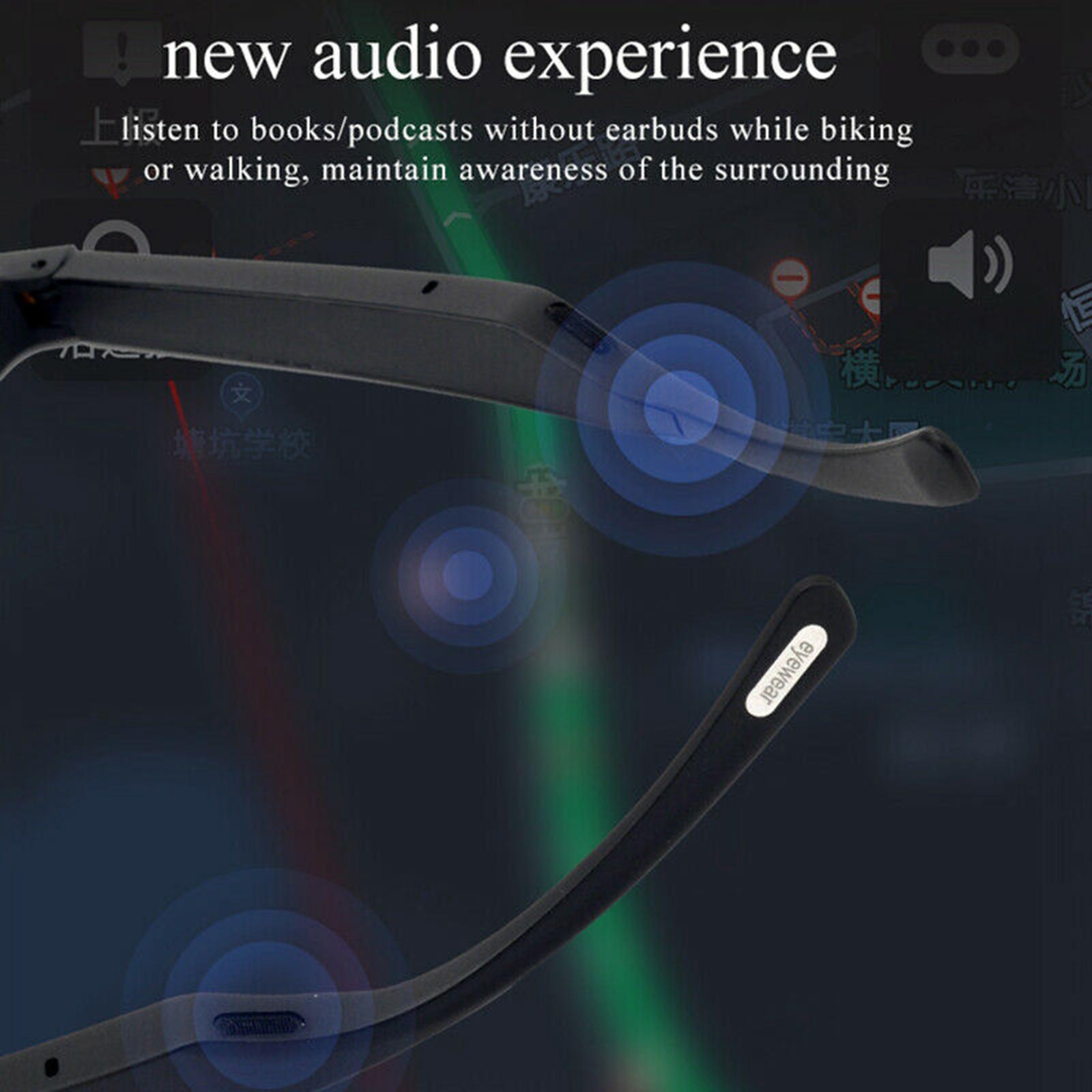 Smart Audio Glasses Open Ear Speaker with Bluetooth Connectivity for Gaming Meeting Traveling Driving