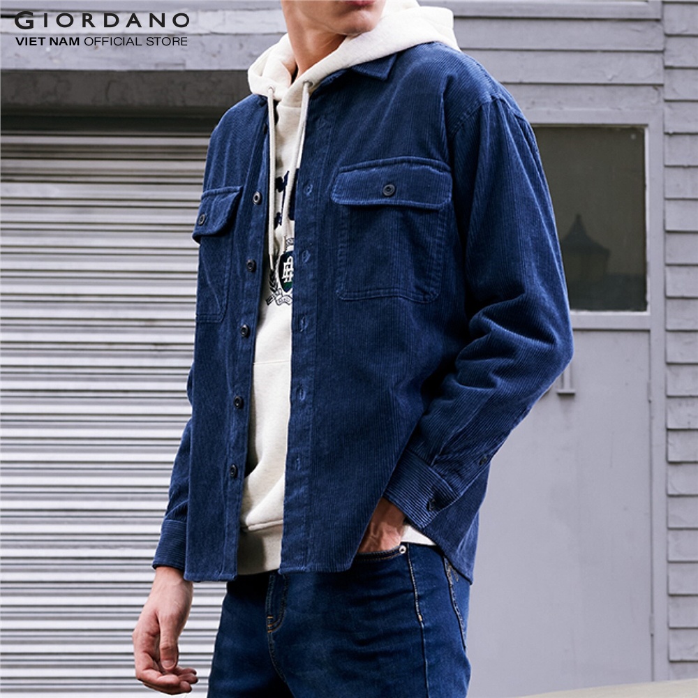 Áo Khoác Sơ Mi Nam Shirt Jacket Giordano 01042013