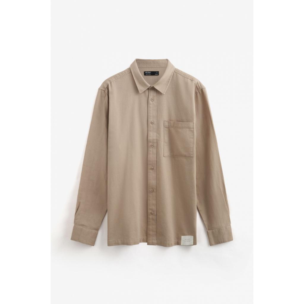 Áo Sơ Mi Jean Nam Tay Dài Trơn Form Regular - 10F22DSH001 | LASTORE MENSWEAR