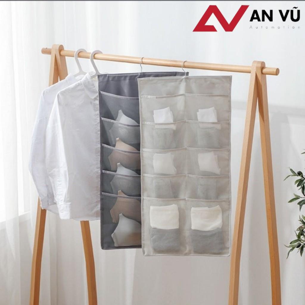 TÚI TREO ĐỰNG ĐỒ LÓT, TÚI ĐỰNG ĐỒ CÁ NHÂN LINH TINH -2 MẶT NHIỀU NGĂN TIỆN ÍCH 30 NGĂN
