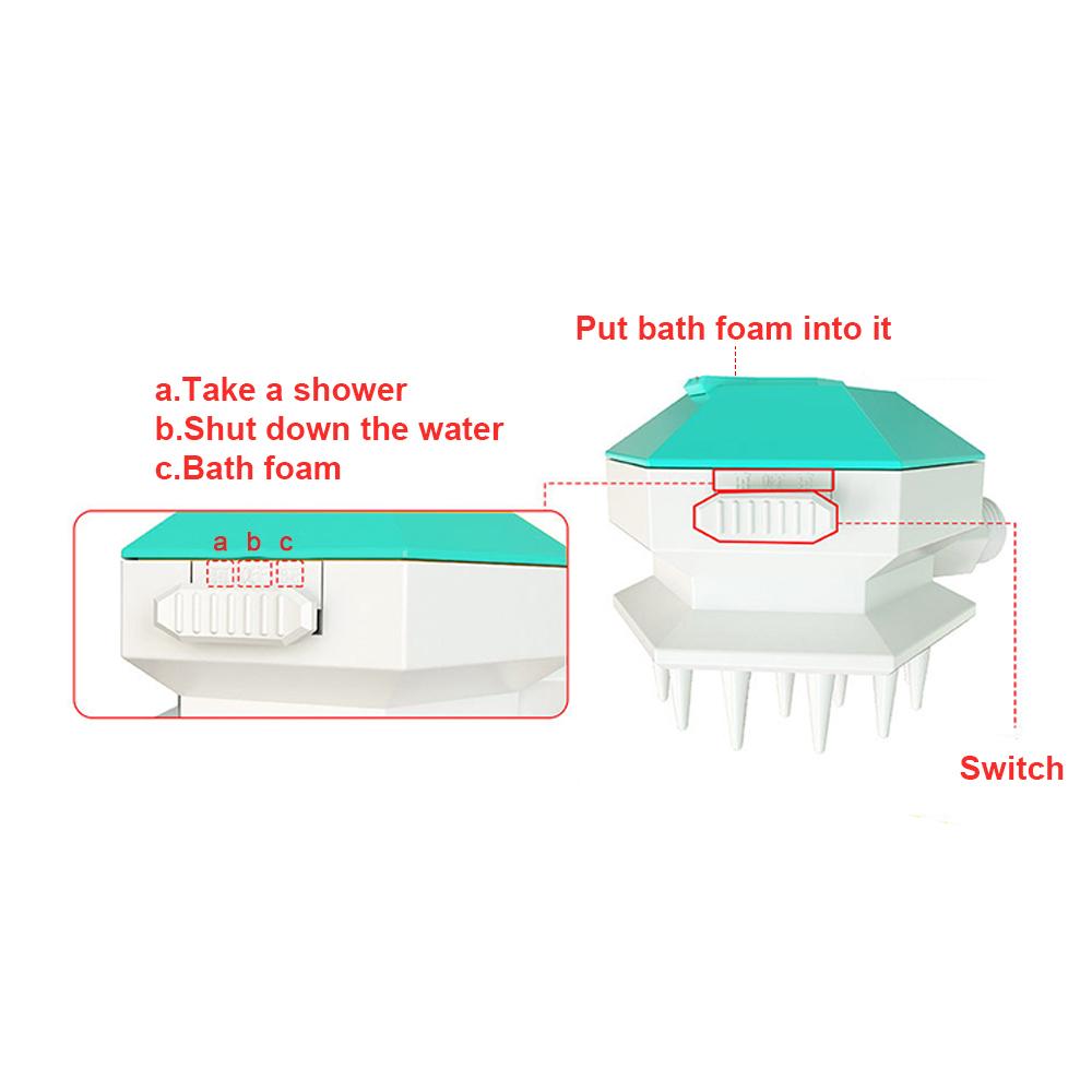 Dụng cụ vòi hoa sen tắm cho thú cưng kết hợp với bàn chải lông 2 trong 1