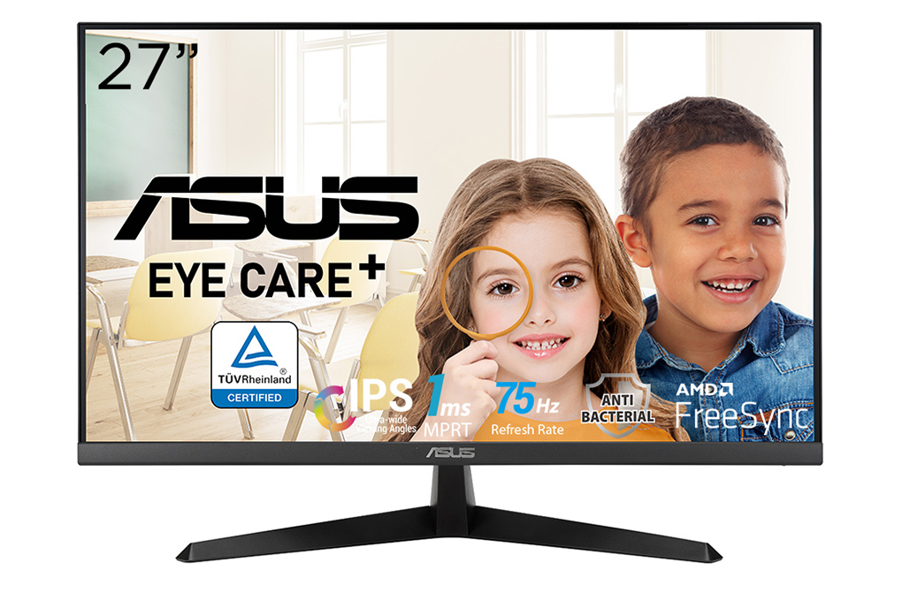 Asus LCD VY279HE/27&quot;F/1ms/75Hz/250cd2/Cáp HDMI/Đen - Hàng chính hãng