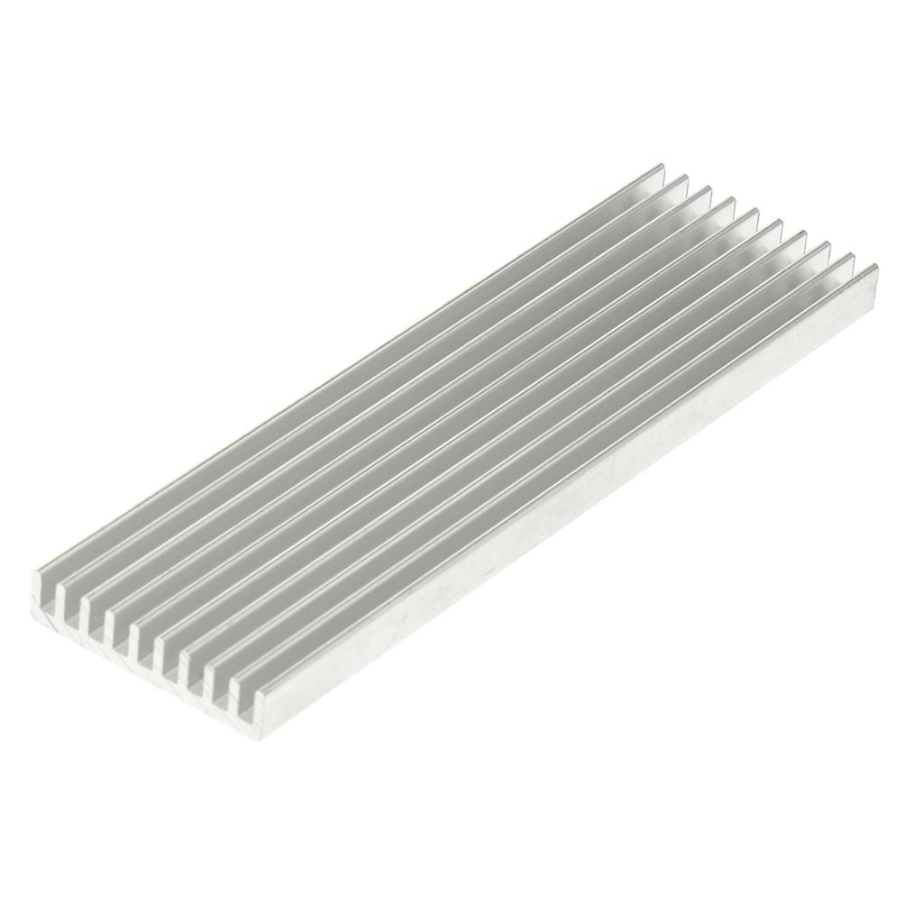 Phép Màu Sáng 10 x Tản Nhiệt Nhôm 100x28x6mm Tản Nhiệt Lái Xe Mát Tản Nhiệt Trắng