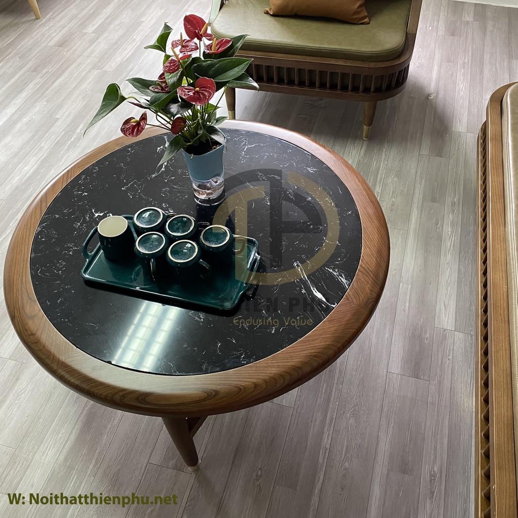 Bộ sofa KBH kết hợp bàn trà tròn Hera mới nhất cho phòng khách sang trọng