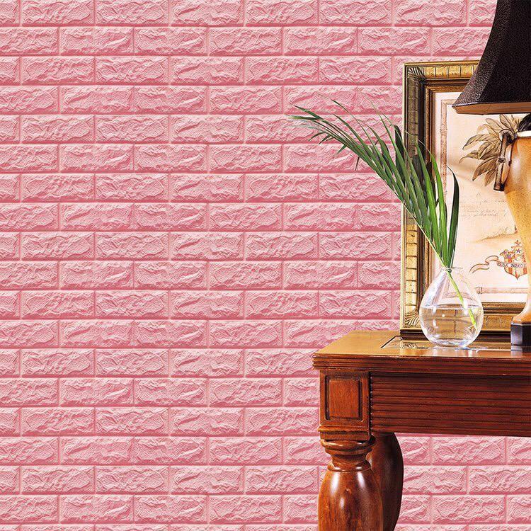 Dán Tường Xốp Giả Gạch Kích Thước 70 X 77 - Ảnh Chụp Thật