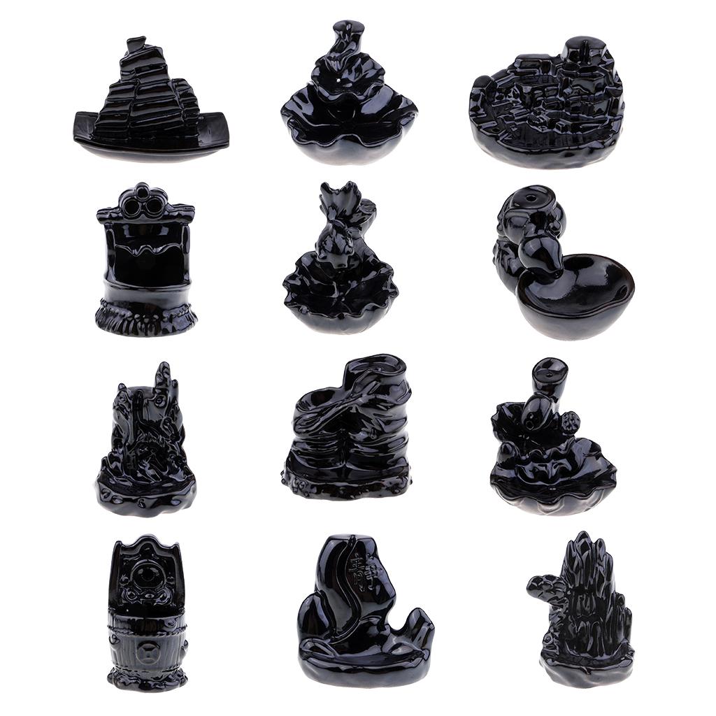 Mini Backflow Incense Burner Ceramic Cone Incense Burner Holder Ornament