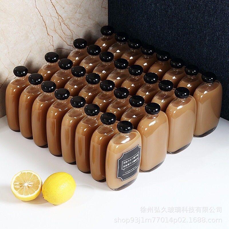 Chai dẹp bầu nắp đen các kích thước 250 350 500ml