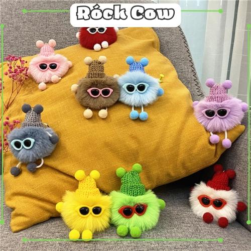 Móc khóa Gấu Bông mềm cao cấp đẹp cute hình thú dễ thương phụ kiện túi xách MK8 - Rockcow