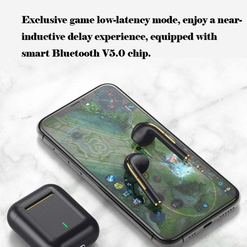 Tai Nghe Không Dây bluetooth 5.0 TWS J18 Điều Khiển Cảm Ứng Âm Thanh Nổi Kép Có Mic Mới