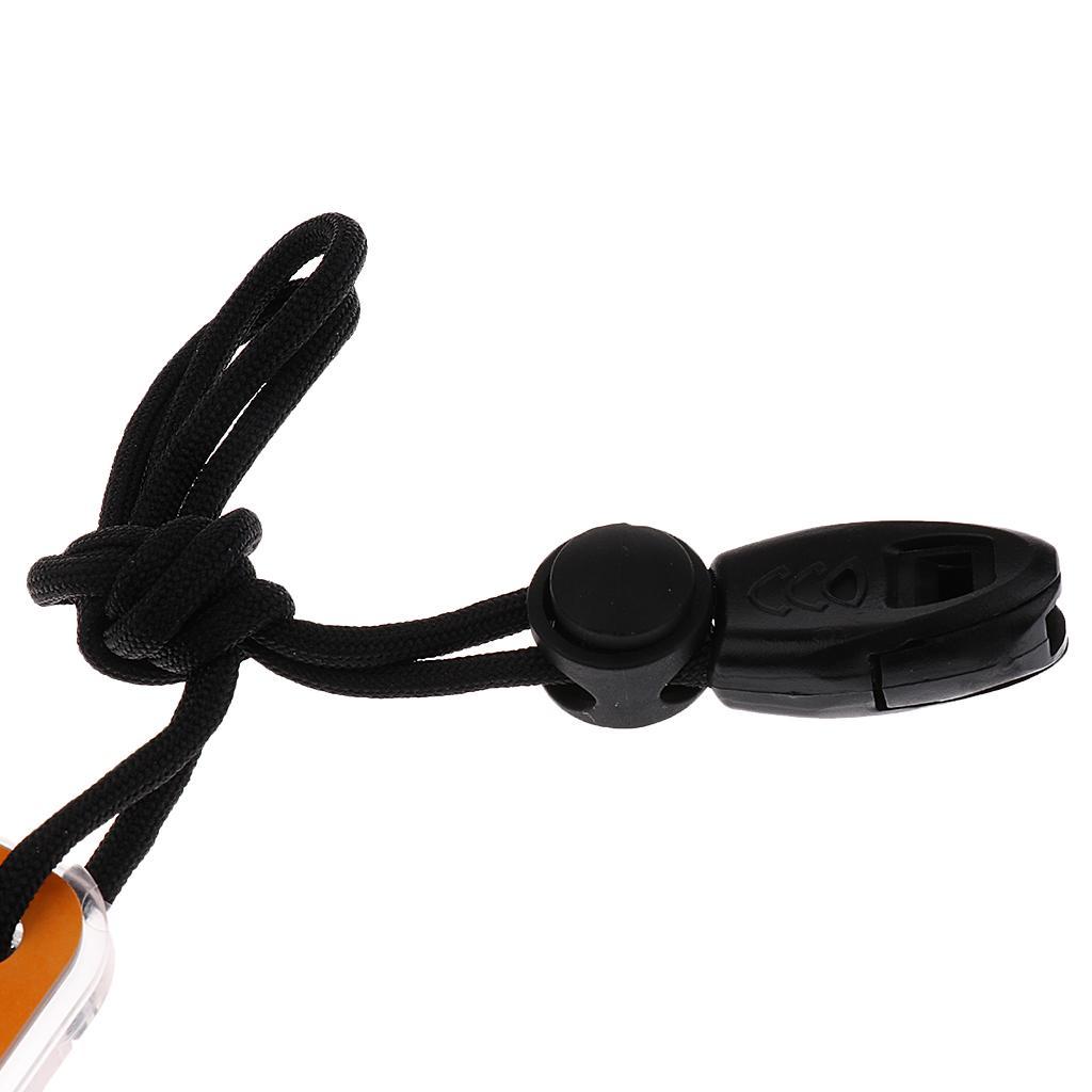 2PCS Signal Mirror Lightweight Survival Emergency Signaling Tool with Whistles and Necklace, Pocket Size