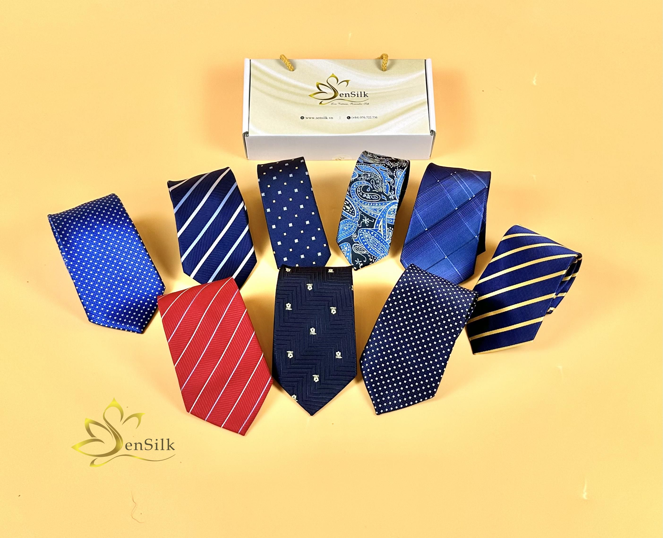 Cà Vạt Lụa Tơ Tằm SenSilk CAVATS02 – Cà Vạt Nam Cao Cấp, Quà Tặng Quý Ông