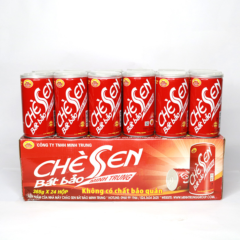 Chè Sen Bát Bảo Minh Trung lốc 3 lon - CHESENBATBAO 3