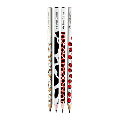 Faber-Castell-118364P-Bút Chì Đen Assorted Motif 4 Cây