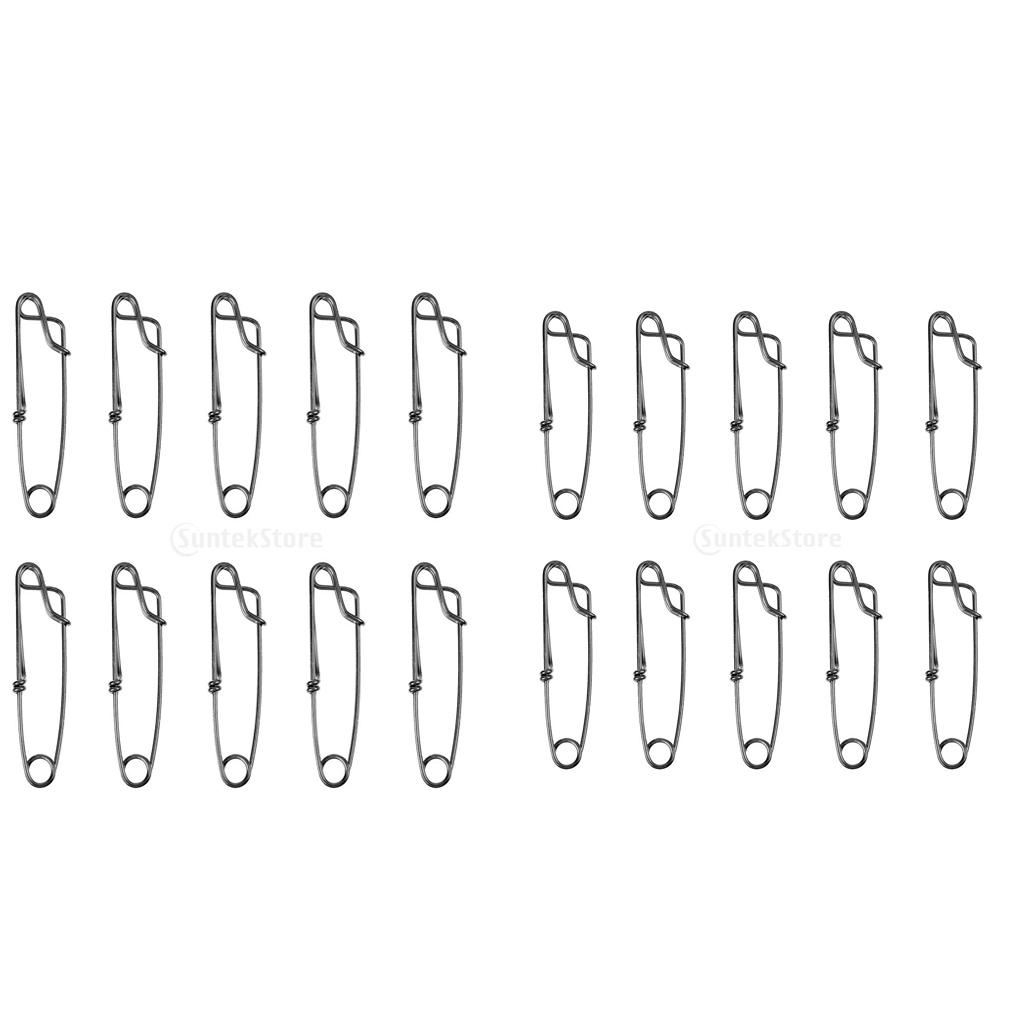 20 Chiếc Dây Chuyền Dáng Dài Snap Clip Cho Câu Phụ Kiện Thép Không Gỉ S Cao Cấp Căng Thẳng