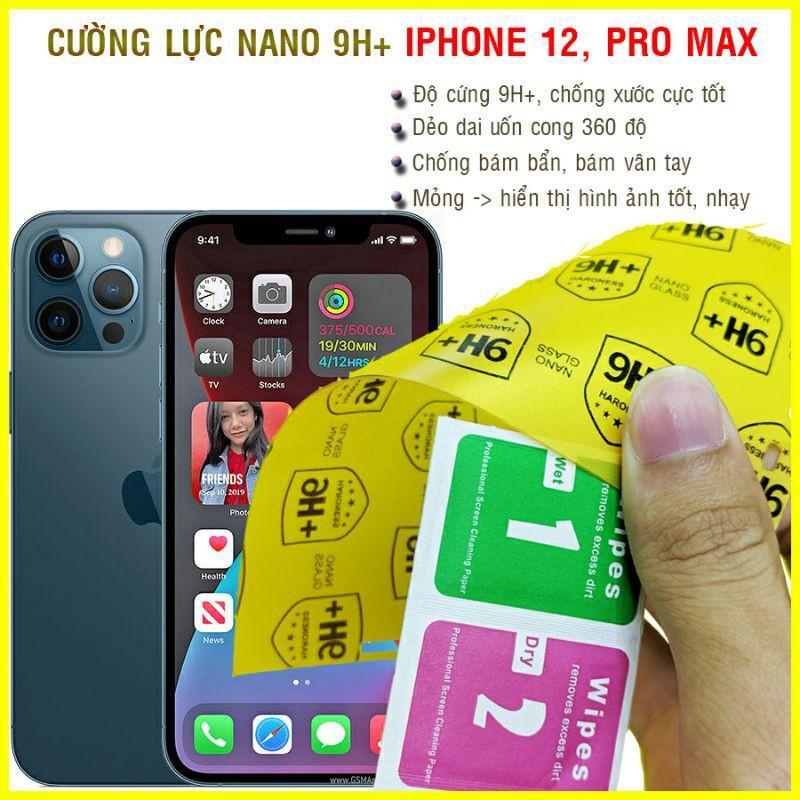 Dán cường lực dẻo nano dành cho  iPhone 12 Mini, 12, 12 Pro, 12 Pro Max