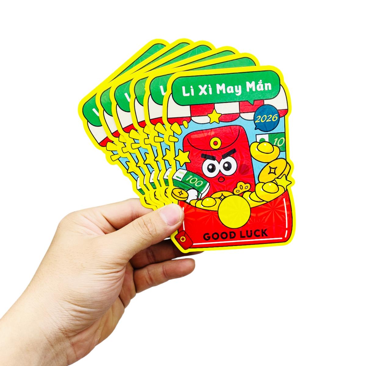 Bộ 6 Bao Lì Xì Chibi Bính Ngọ 2026 - Mẫu 24