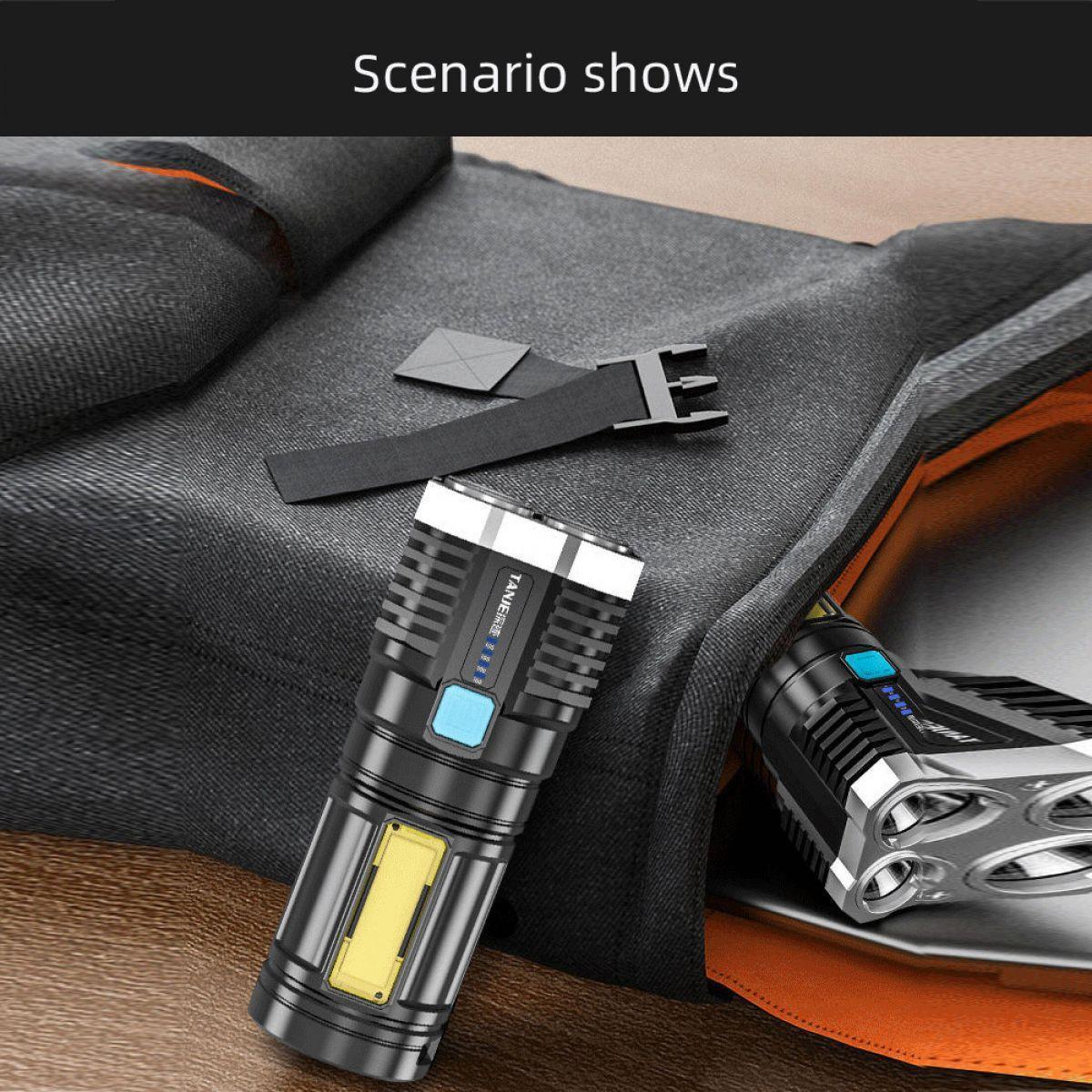 Đèn Pin Cầm Tay Siêu Sáng 4 Bóng Toma S03