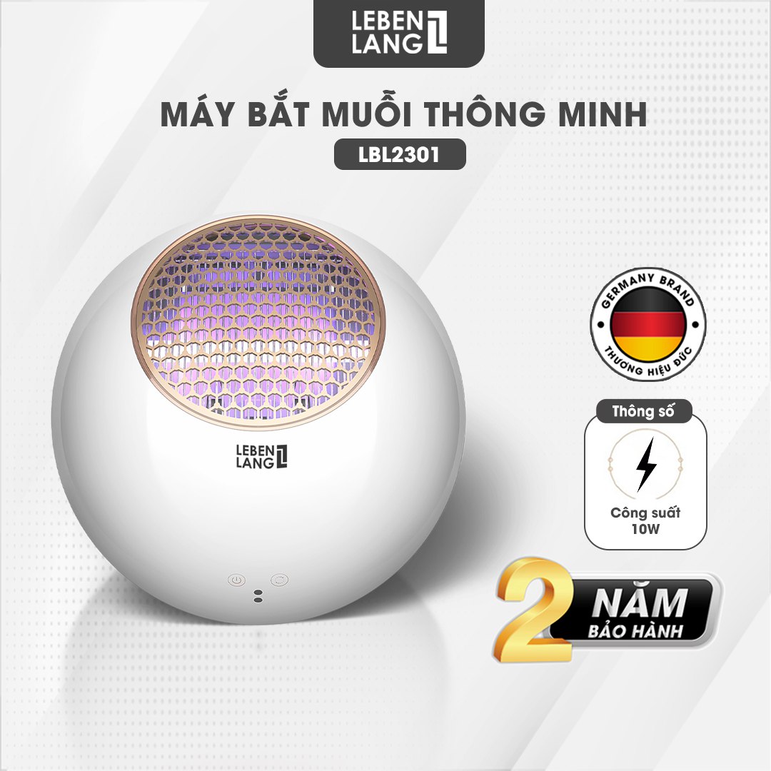 Máy bắt muỗi thông minh Lebenlang LBL2301, cảm biến quang tự động, công suất 10W, bảo hành 2 năm – Hàng chính hãng