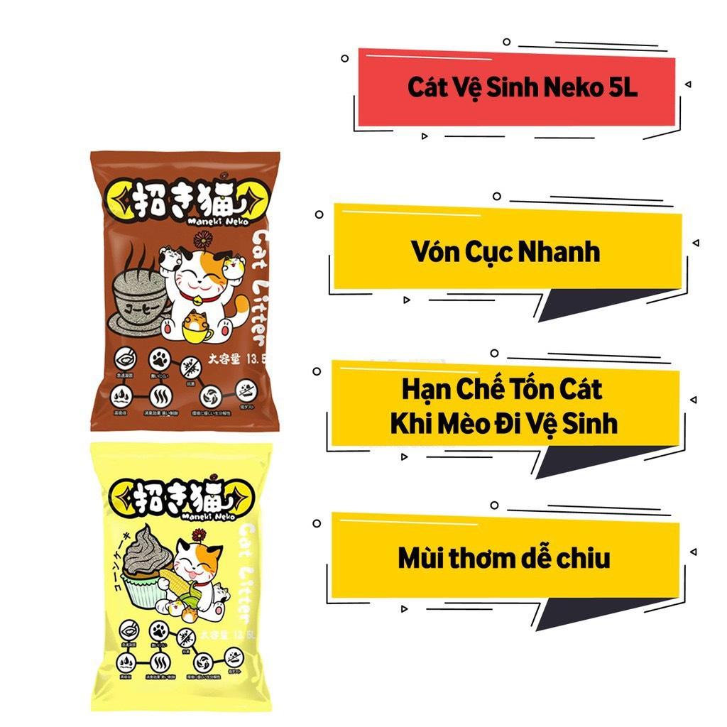 Cát vệ sinh cho mèo - Cát Neko cho mèo - 5L - HomiesPet