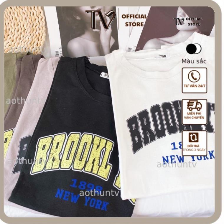 Áo phông 3158 ,áo thun nữ form rộng chất cotton in chữ new york
