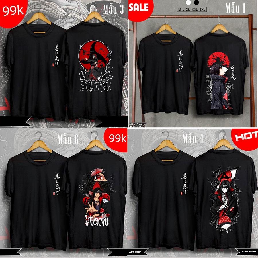Mẫu áo phông Uchiha Itachi - Áo Anime, Naruto siêu ngầu, siêu chất được yêu thích giá siêu rẻ