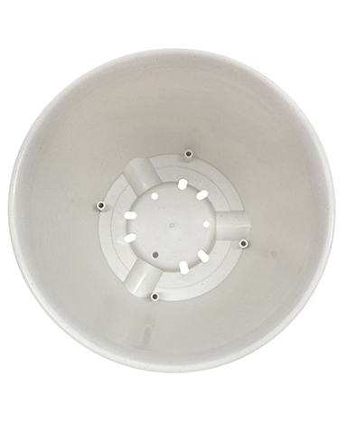 Chậu hoa tròn màu trắng 24cm nội địa Nhật Bản
