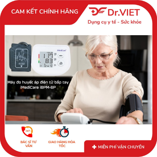 Máy đo huyết áp bắp tay điện tử Imedicare IBPM-6P