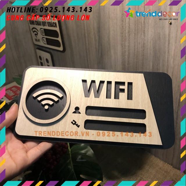 Tranh gỗ treo tường_Bảng gỗ trang trí wifi password F02_CRN_01