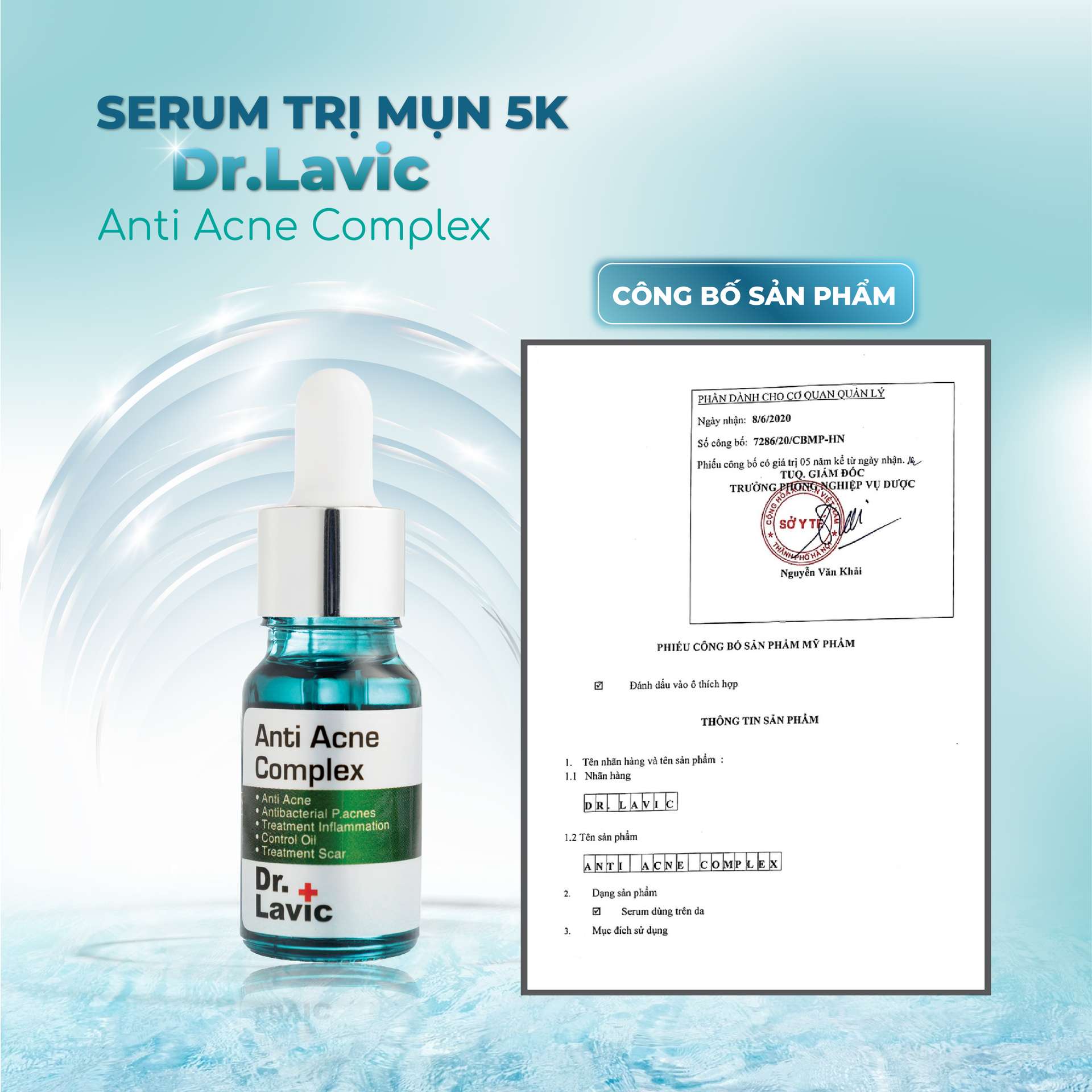 SERUM MỤN 5K DR.LAVIC - Dr.Lavic Anti acne complex