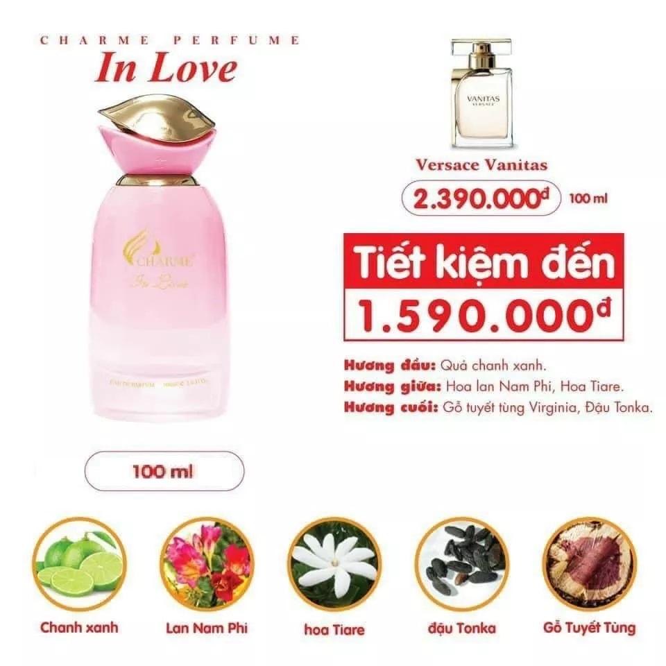 Nước Hoa Nữ CHARME IN LOVE Gợi Cảm Quyến Rũ và Lôi Cuốn 100ml