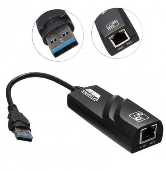 Cáp USB 3.0 sang LAN Gigabit 1000Mbps Winet WN-UEA1000 Hàng chính hãng, kết nối dây mạng qua ngõ usb cho lapptop, máy tính