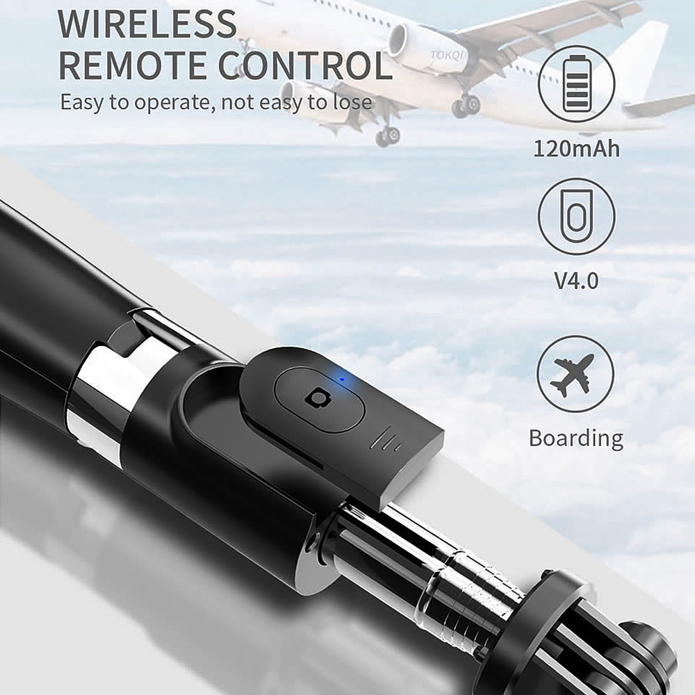 Gậy chụp ảnh tự sướng không dây Bluetooth 4.0 có thể gập lại cho máy ảnh Gopro SmartPhones L02