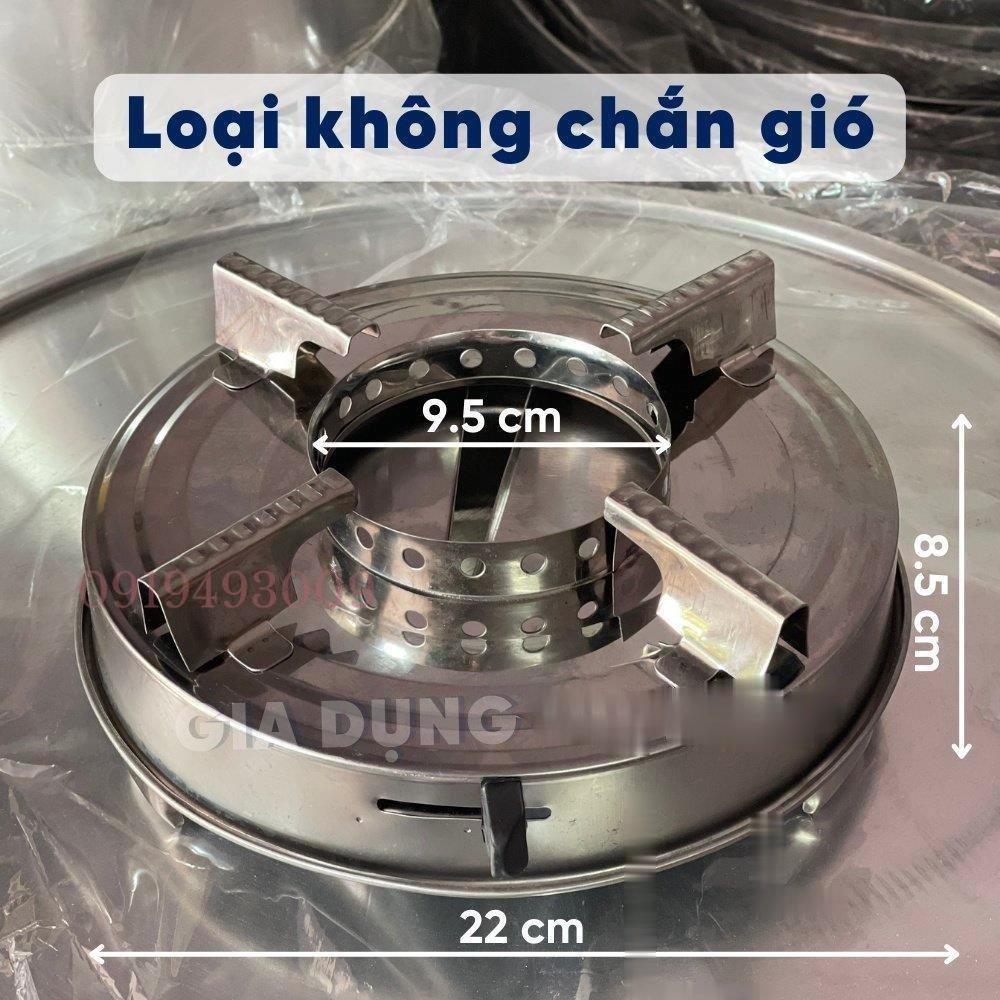 Bếp cồn inox có kiềng chắn gió dùng nấu lẩu bàn quán ăn hoặc mang theo du lịch dã ngoại - BẾP CỒN INOX gia dụng KNY SHOP