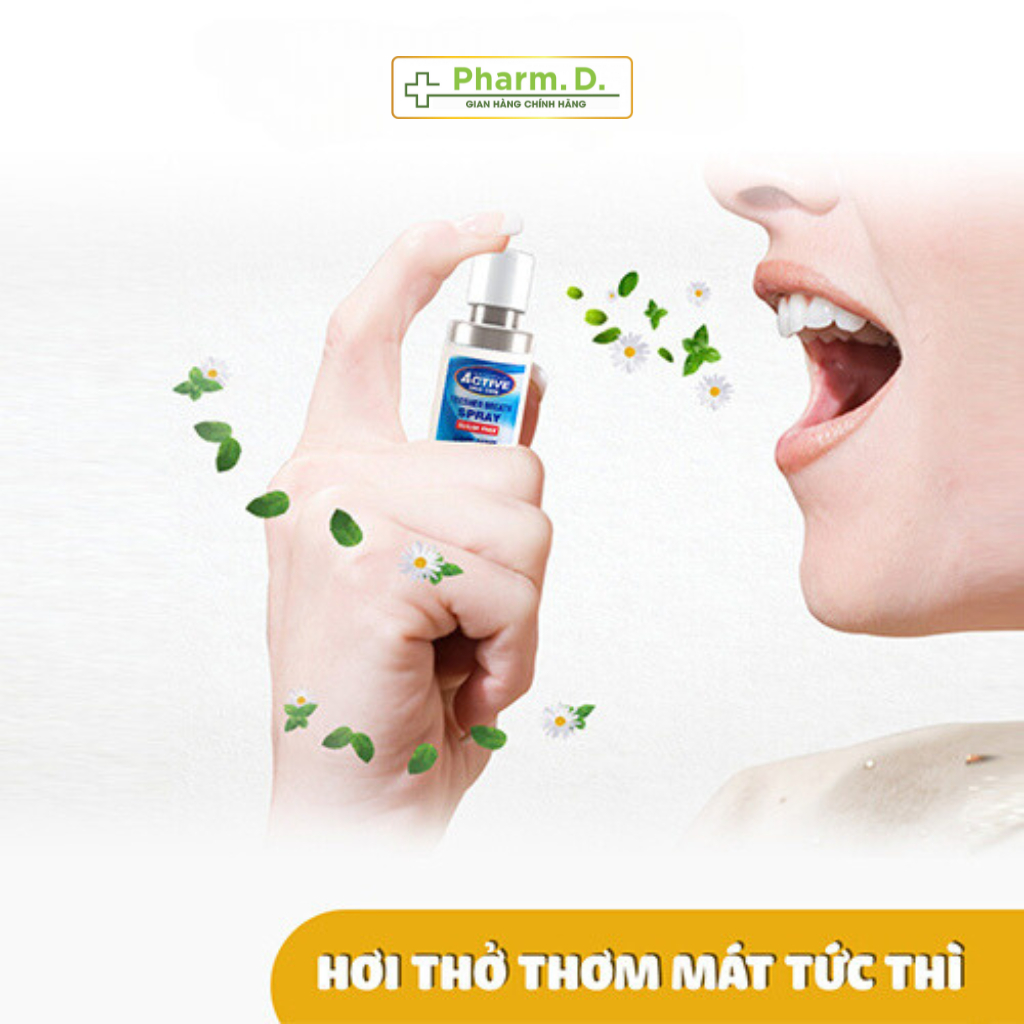 Xịt Thơm Miệng Beauty Formulas Vị Bạc Hà Giúp Hơi Thở Thơm Mát