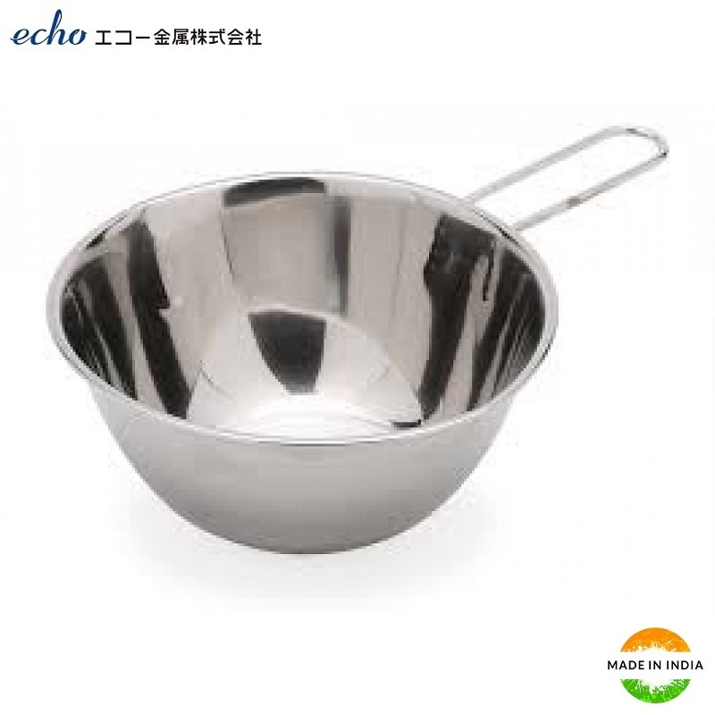 Tô inox có tay cầm Echo Metal Ø13cm - Hàng nội địa Nhật Bản nhập khẩu chính hãng