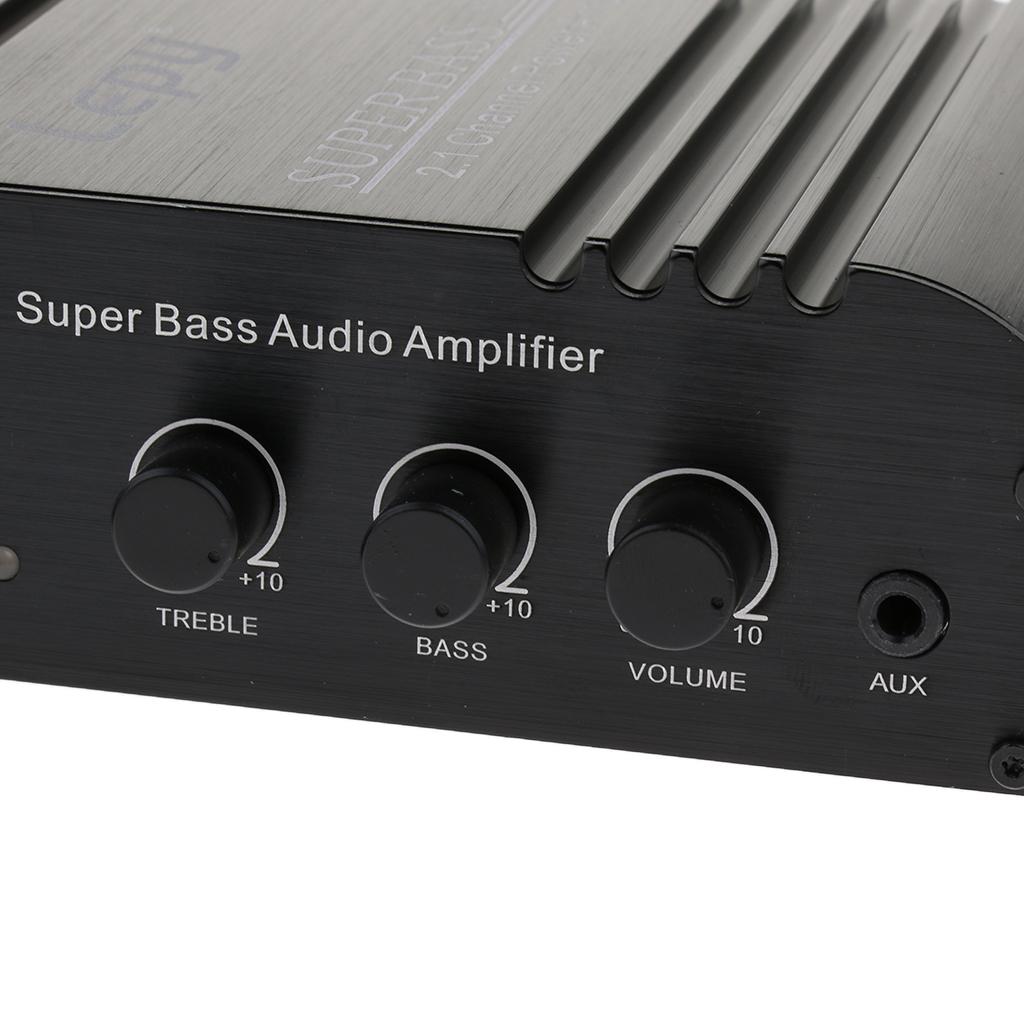 Mini 2x45W Hi-Fi Amplifier Home Audio Stereo Power Bass Music Streaming Amp