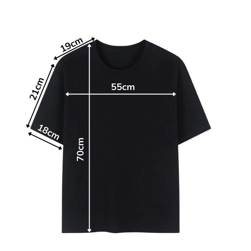 Áo thun tay lỡ nam nữ unisex trơn áo phông màu xanh dương cổ tròn vải thun co dãn TTL01 - Sometimes