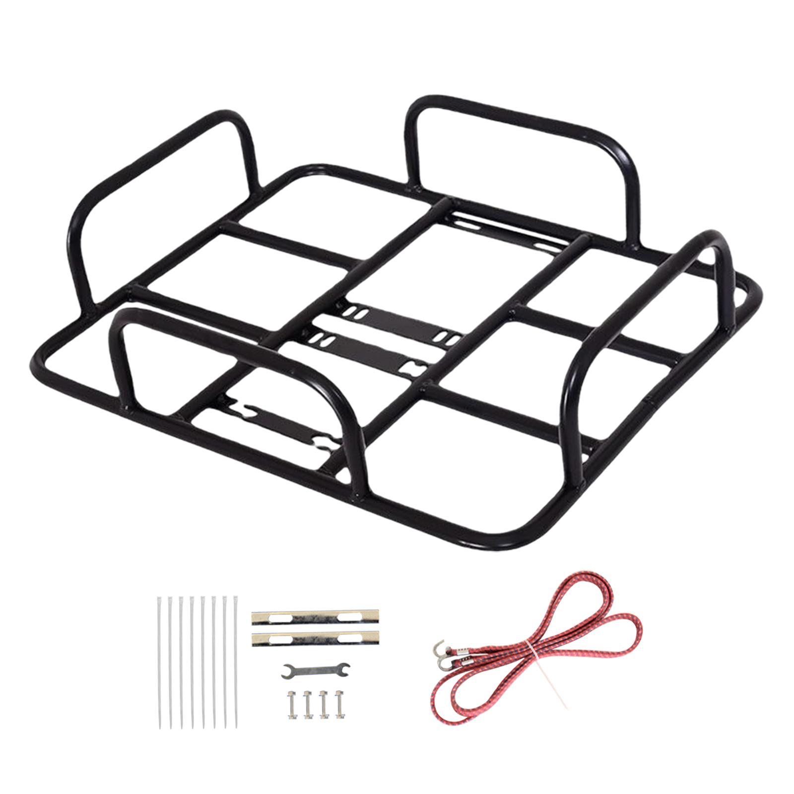 Bike Basket Basket Metal Detachable Bike Cargo Rack Cycling Accessories Panniers Front Handlebar Bike Basket for Mountain Road Bikes