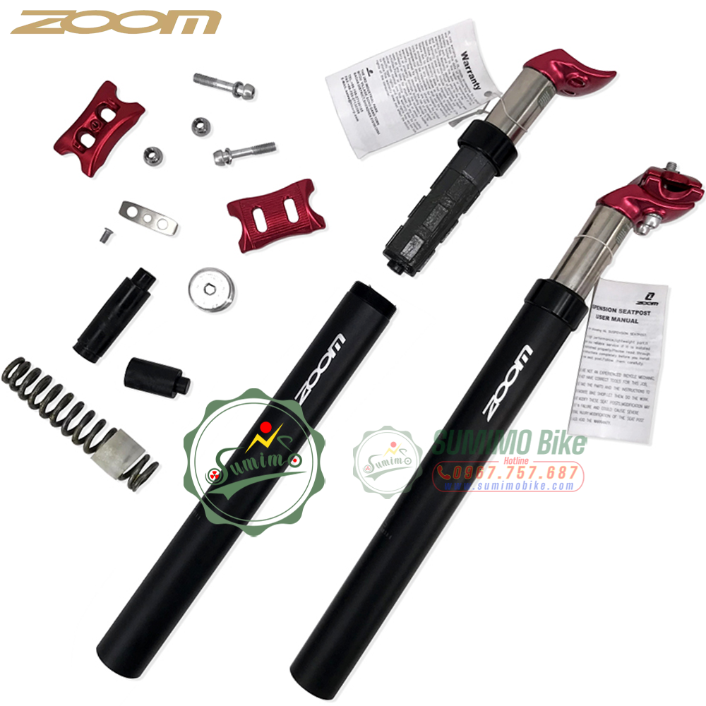 Cốt yên nhún ZOOM giảm xóc nhôm