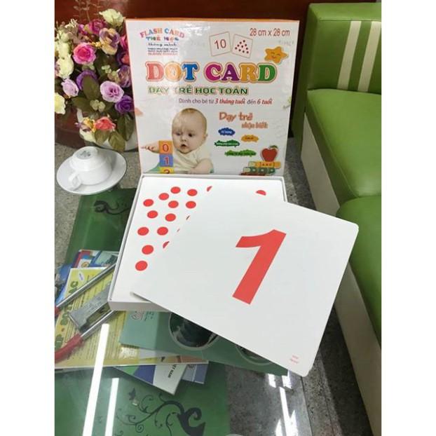 Bộ Thẻ học Toán chấm Dot card theo pp Glenn Doman dành cho bé từ 3 tháng tuổi trở lên