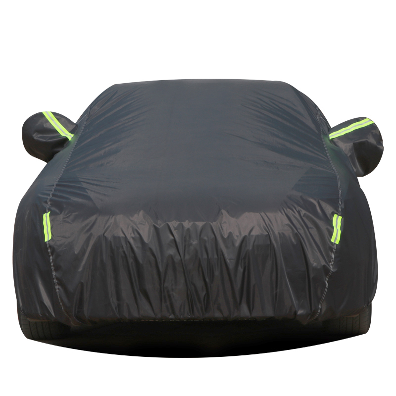 Bạt phủ xe ô tô 5 chỗ sử dụng trong nhà và ngoài trời chất liệu Polyester - màu đen và màu ghi