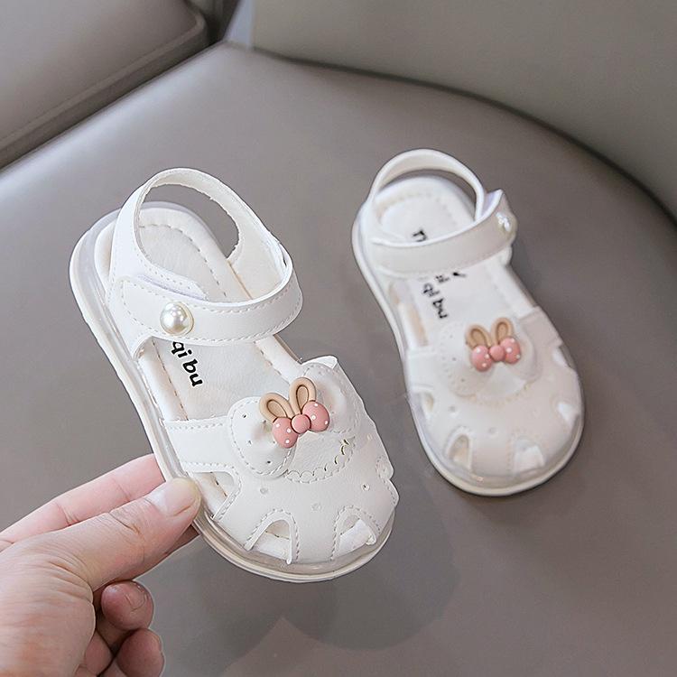 Sandal Cho Bé Gái Từ 0- 3 Tuổi Đế Mềm Chống Trơn Trượt Dép Tập Đi Cho Bé Gái Phong Cách Hàn Quốc D74