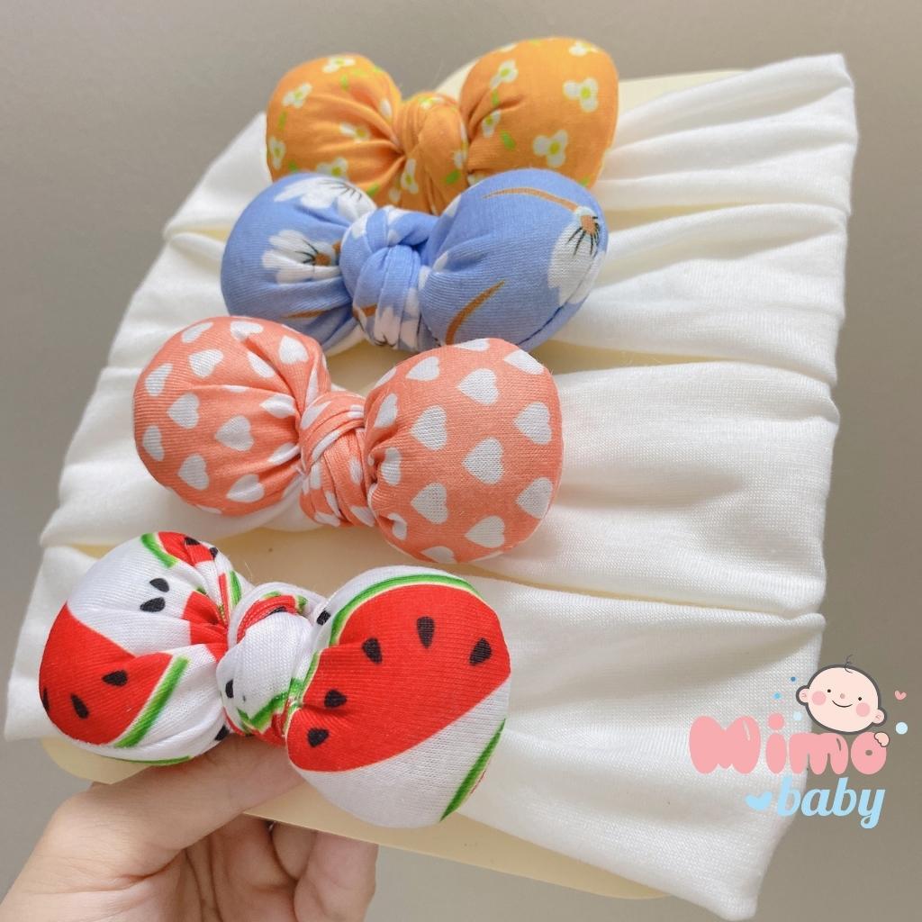 Băng đô vải gắn nơ phồng dễ thương cho bé gái BD54 Mimo Baby