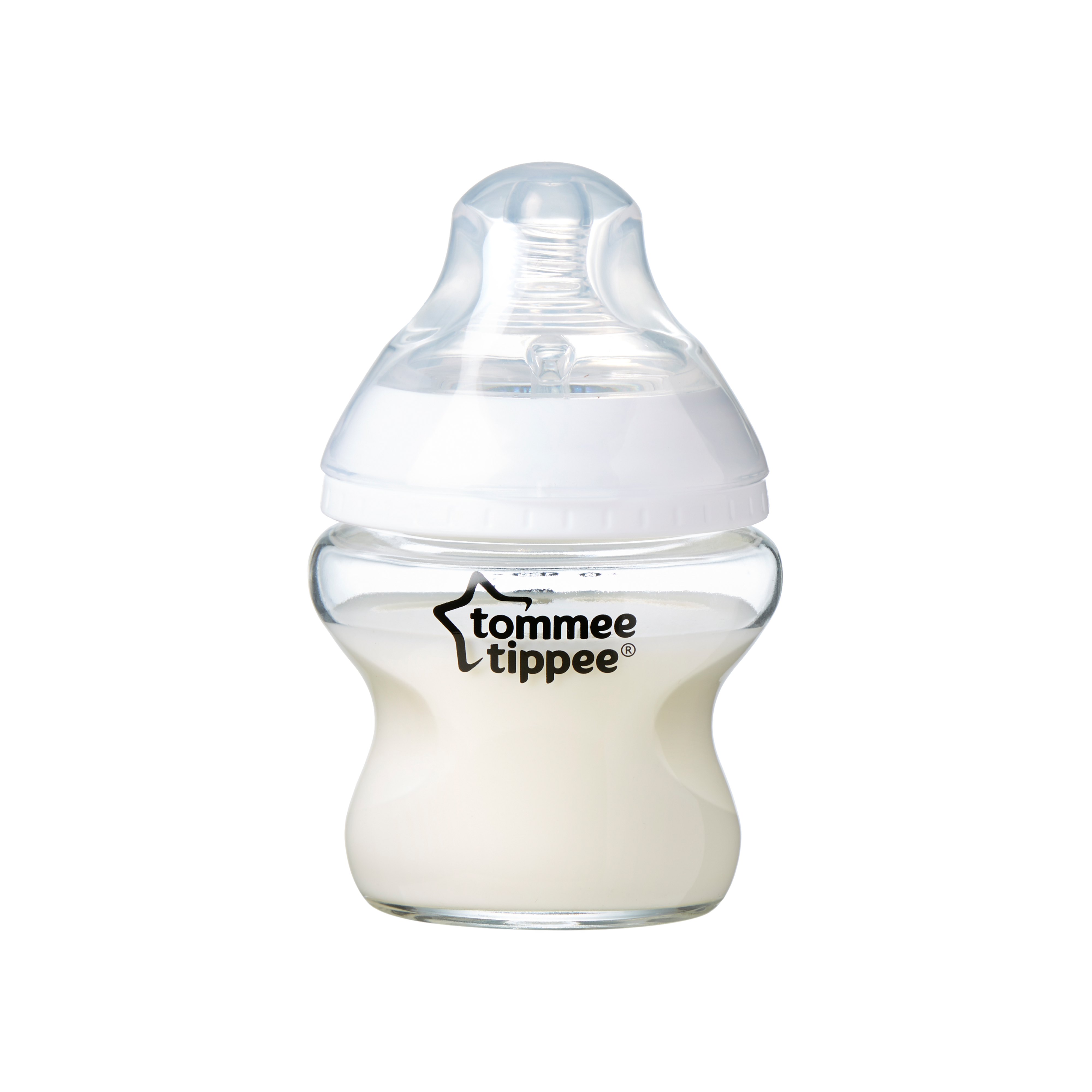 COMBO Ty Ngậm Dạ Quang Tommee Tippee Night Time 0-6m &amp; Bình Sữa Thủy Tinh Ty Siêu Mềm Tommee Tippee 150ml