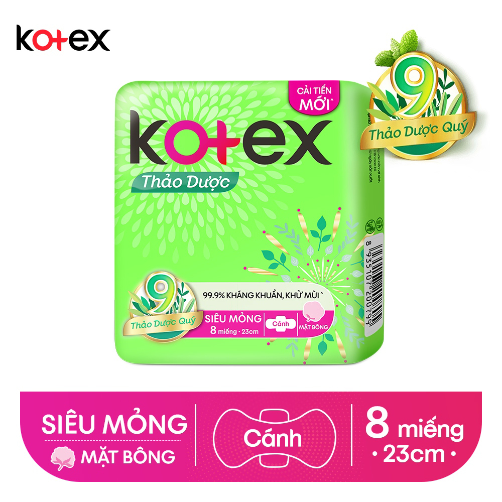 Bvs Kotex Herbal 8 miếng