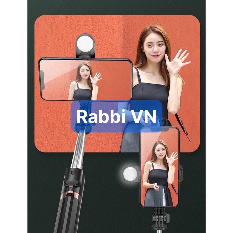 Gậy chụp ảnh 3 chân bluetooth có đèn chụp hình selfie đa năng thiết kế thông minh - Rabbi VN