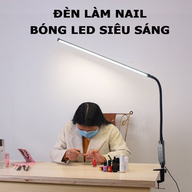 Đèn Led Làm Nail Kẹp Bàn; Đèn Học Để Bàn; Đèn Chống Cận Thị; Đèn Spa Phun Xăm Đọc Sách 15W