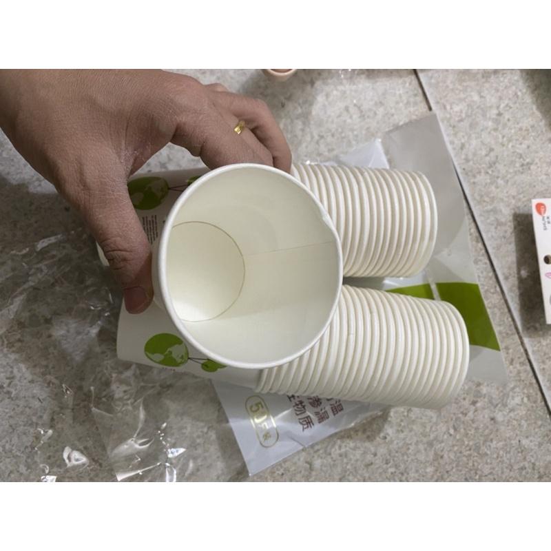 Cốc giấy dùng 1 lần túi 50 cái tiện dụng, thân thiện với môi trường
