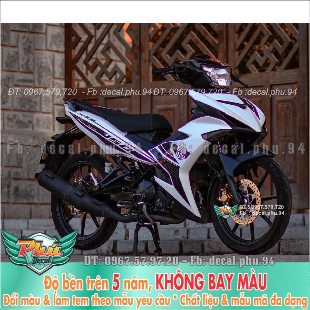 Tem Rời Ex 150 Y15ZR Trắng Đen