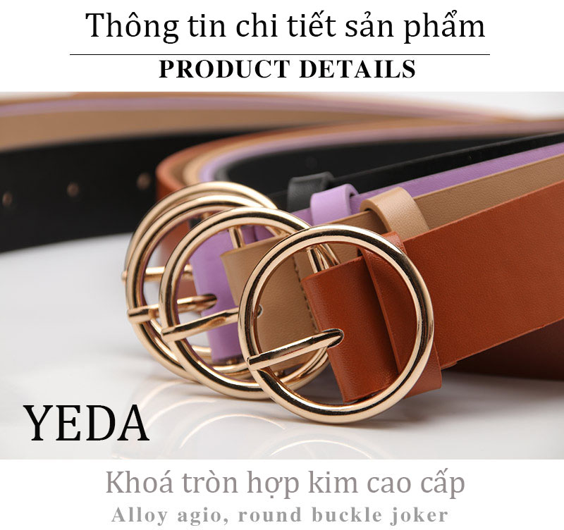 Thắt lưng nữ/ dây nịt nữ đẹp sang trọng phong cách Hàn Quốc mã 632